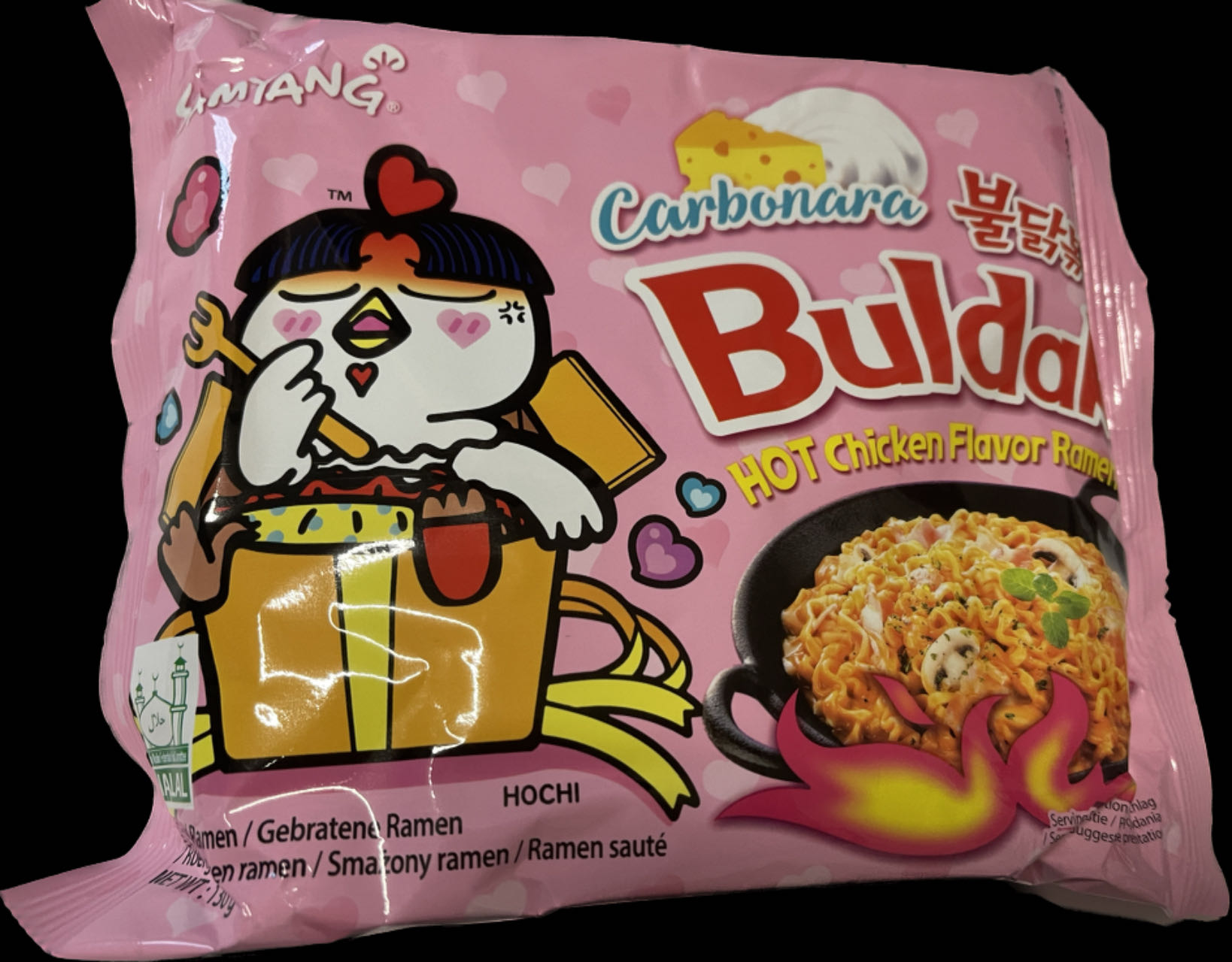 SAMYANG Hot Chicken Flavor Ramen Carbonara (Sehr scharf) 5x130g