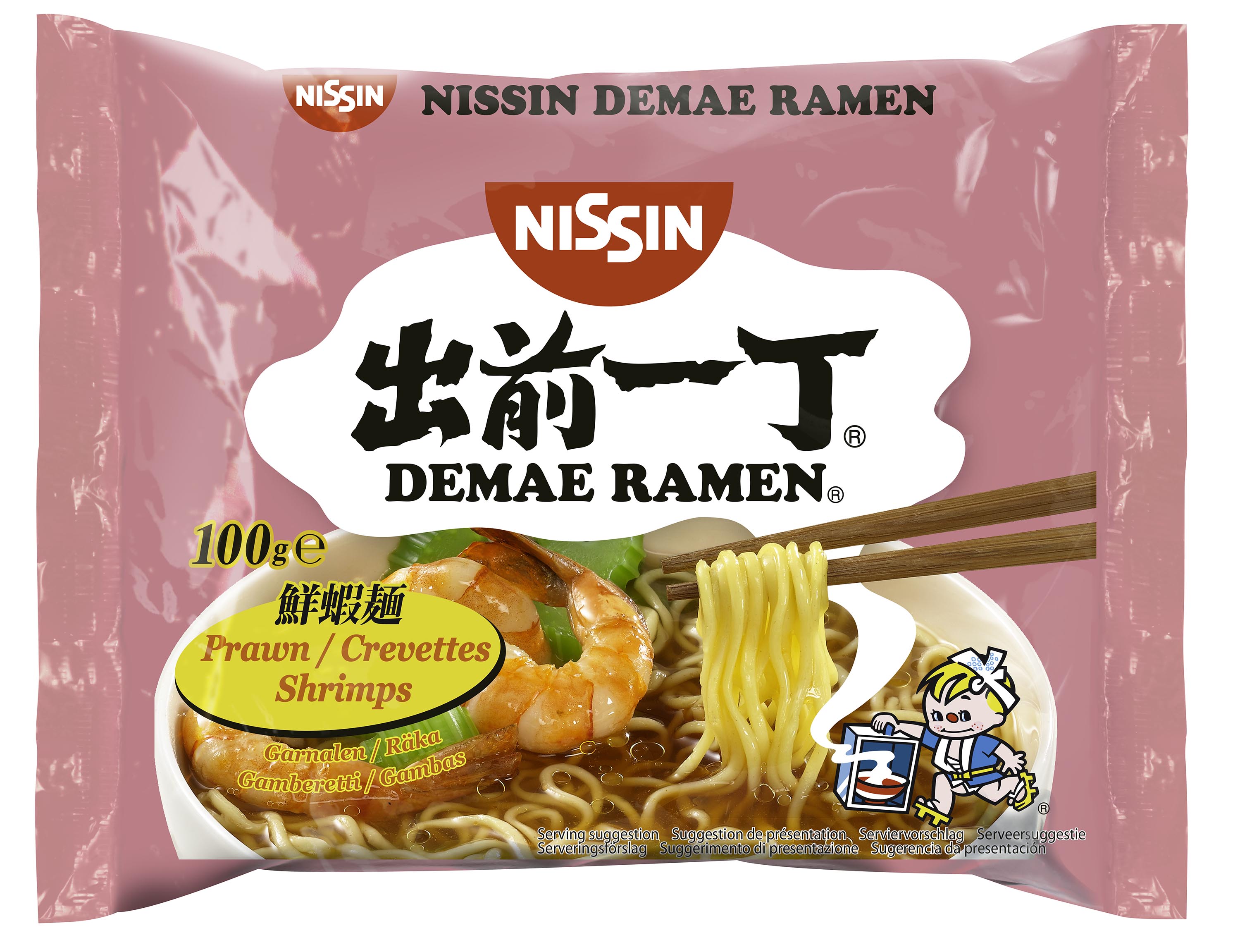 NISSIN Instantnudeln Ramen Shrimps Geschmack 100g