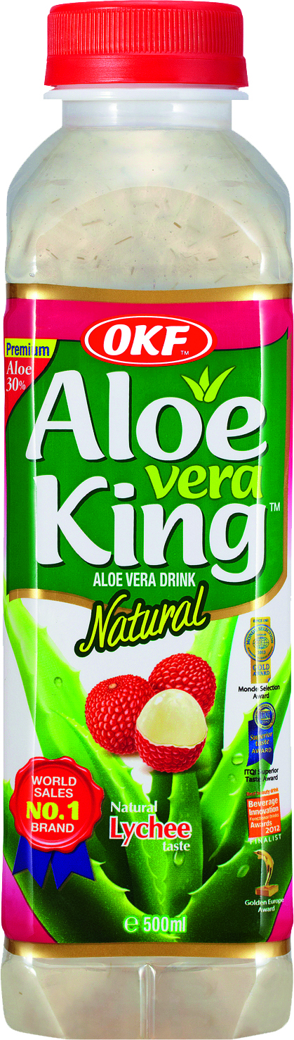 OKF Aloe Vera Getränk mit Lycheegeschmack 500ml
