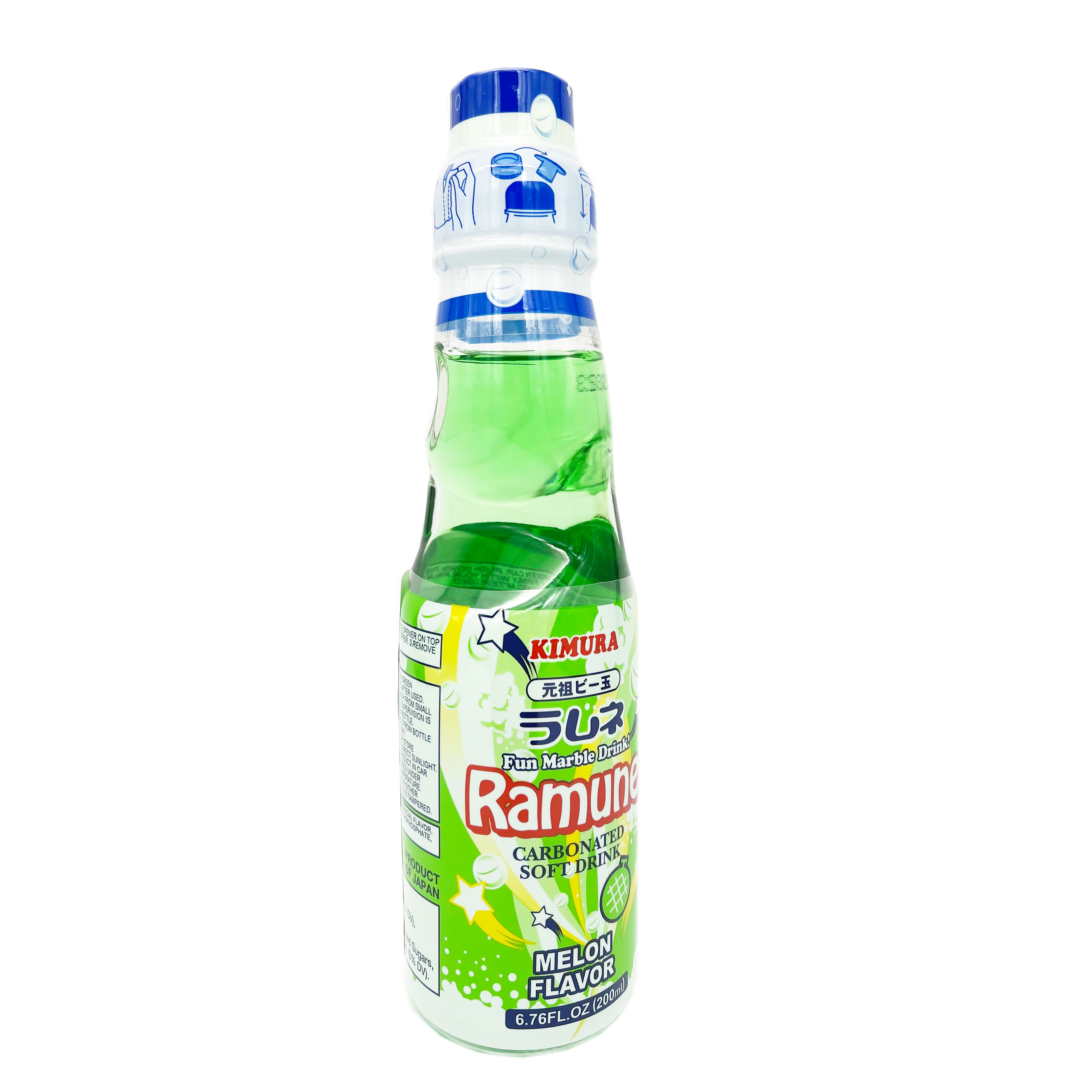 RAMUNE Kimura Japanische Limonade mit Melonen Geschmack 200ml