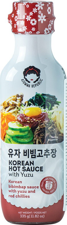 AJUMMA REPUBLIC Koreanische Scharfe Sauce mit Yuzufrucht verfeinert  260ml